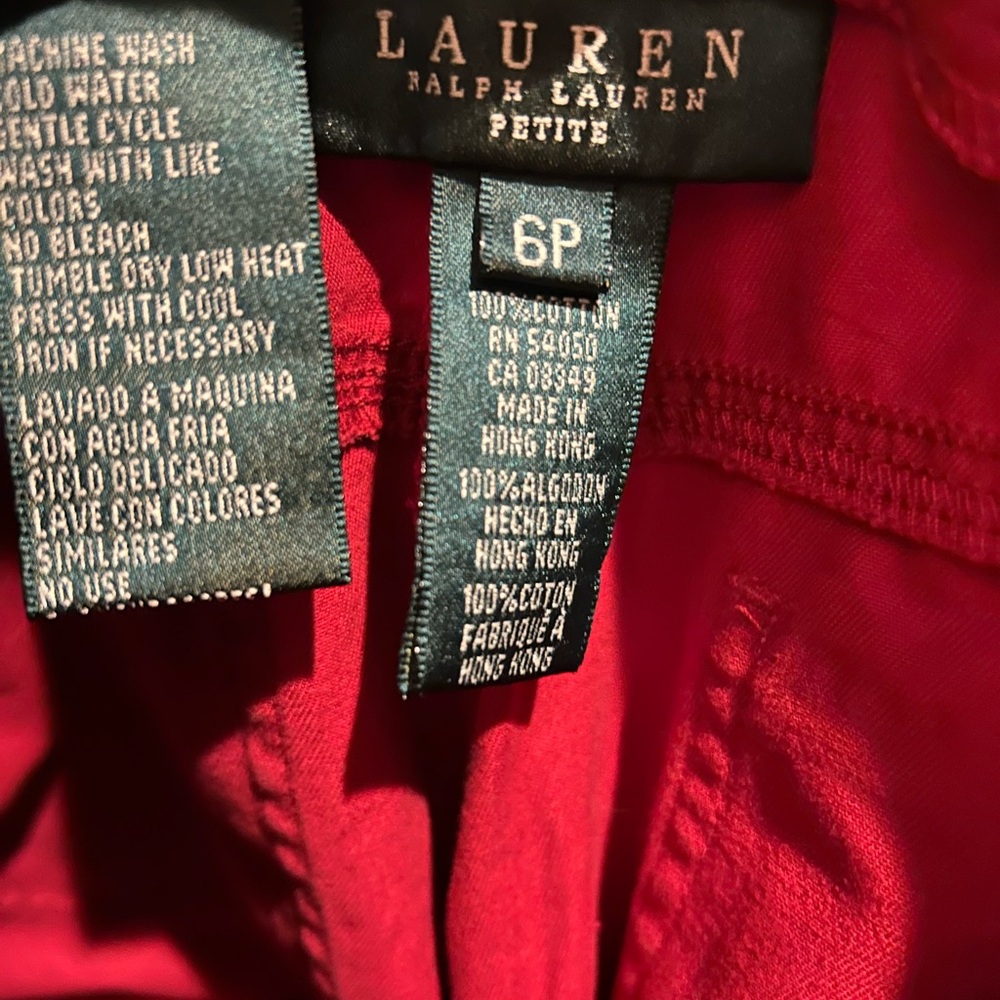 Ralph Lauren Red Women's Pants - Picture 5 of 7